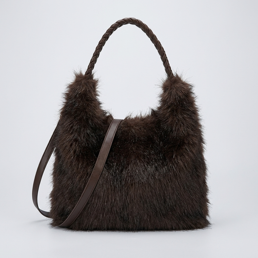 Faux Fur Shaggy Shopper – Model 9201