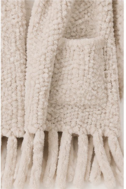 Faux Fur Poncho Sjaal