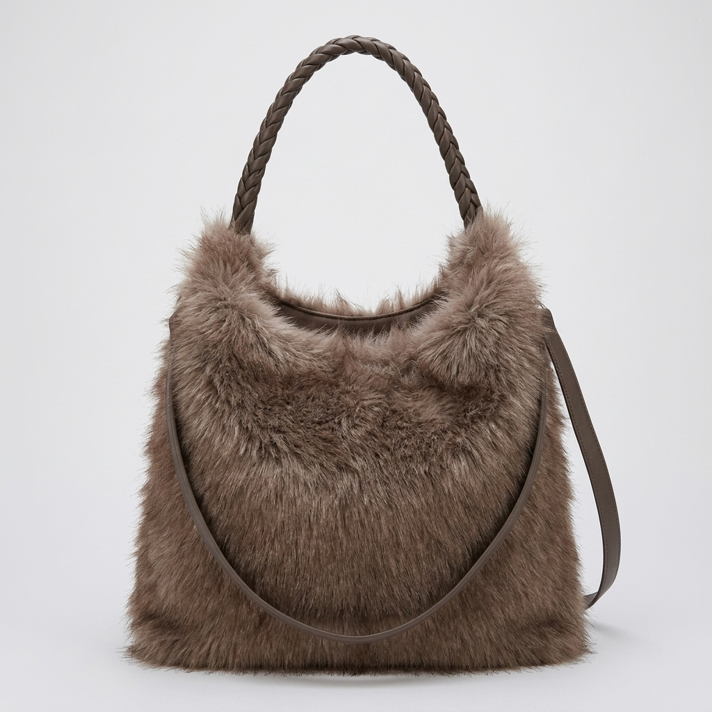 Faux Fur Shaggy Shopper – Model 9201
