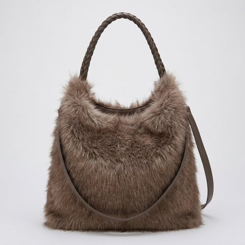 Faux Fur Shaggy Shopper – Model 9201