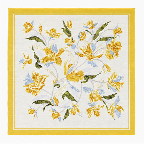 Vierkante Sjaal 70x70 Satijnlook – Bloemenprint