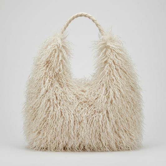 Faux Fur Shaggy Tas