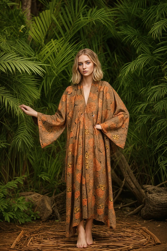 Handgemaakte Lange Kaftan - In meerdere kleuren verkrijgbaar! - Mapsy B.V