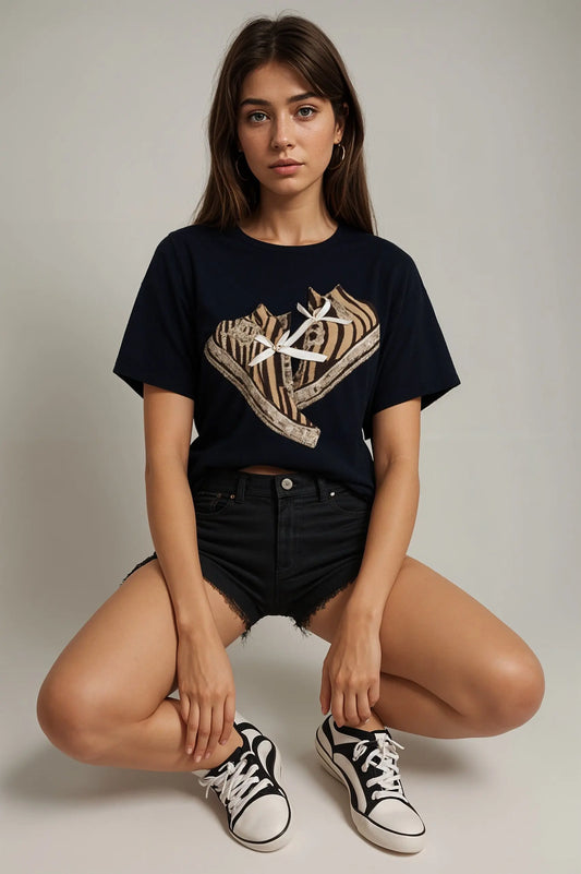 Trendy T-shirt met Unieke Print en Comfortabele Pasvorm - Mapsy B.V