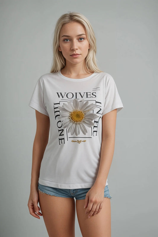 Trendy T-shirt met Unieke Print en Comfortabele Pasvorm - Mapsy B.V