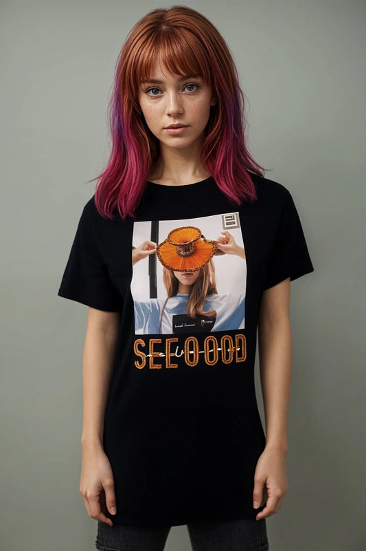 Trendy T-shirt met Unieke Print en Comfortabele Pasvorm - Mapsy B.V