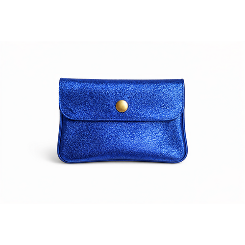 HS Portemonnee Klein - In meer dan 10+ Kleuren - Echt Leder - Marineblauw