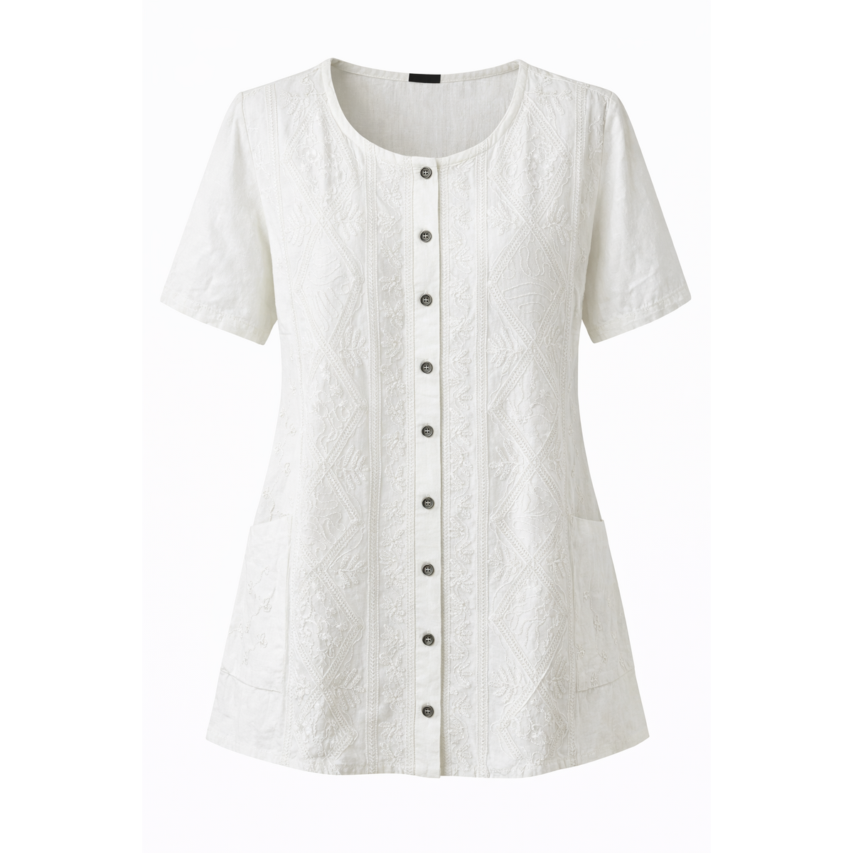 HS Zomerblouse - In 5+ Kleuren - Stevige stof - Wit