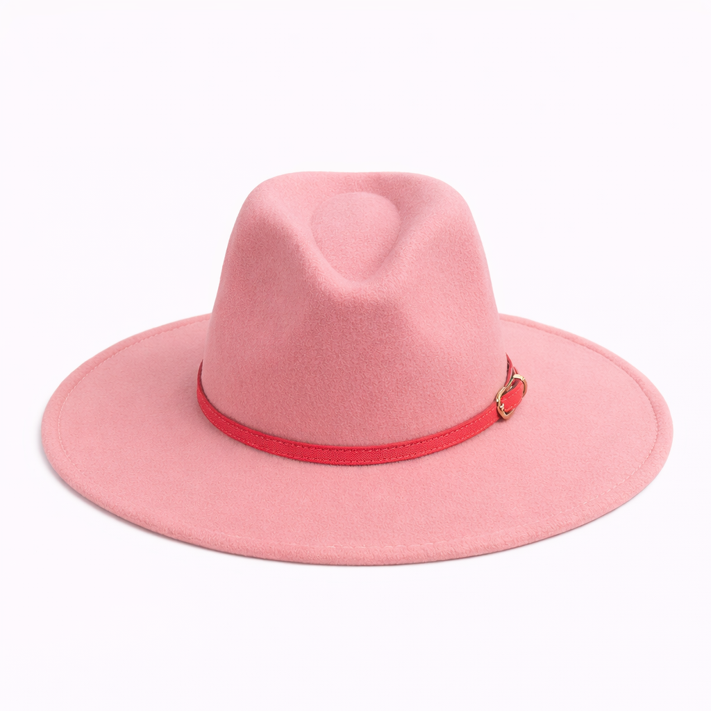 HS Hoed - In 2 Kleuren - Dikke Stevige Stof met Band - Roze