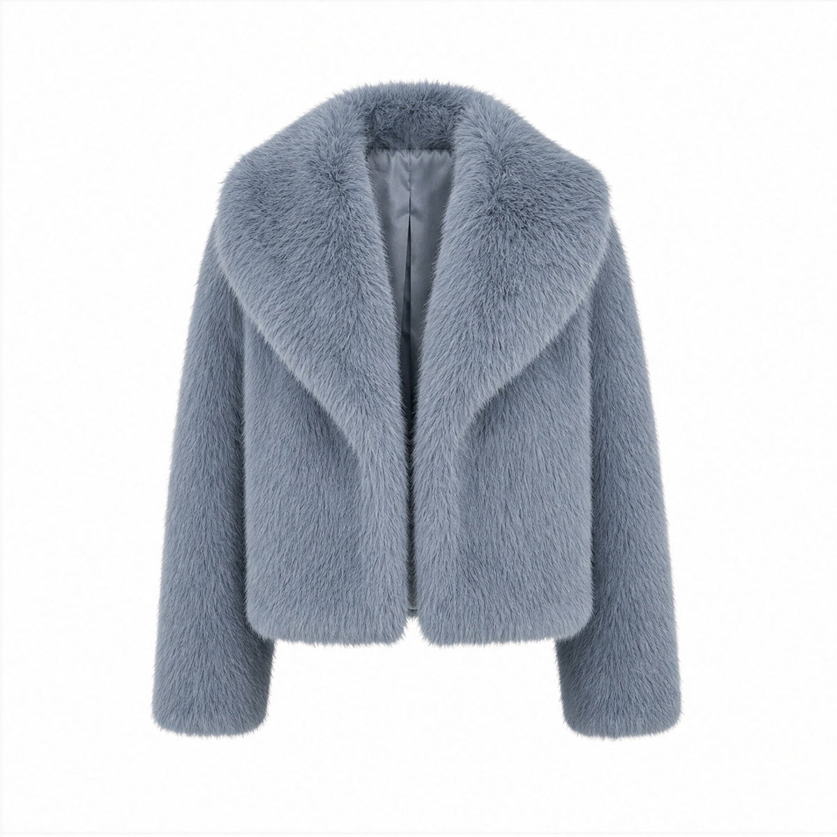 Korte Faux Fur Jas - Lange Mouwen - One Size