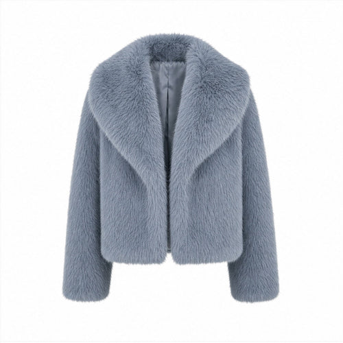 Korte Faux Fur Jas - Lange Mouwen - One Size
