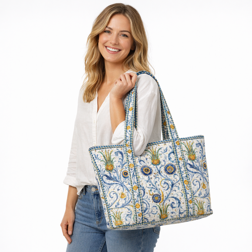 HS Shopper - 100% Katoen - praktisch voor dagelijks gebruik - 11 kleuren - MODEL_FRONT