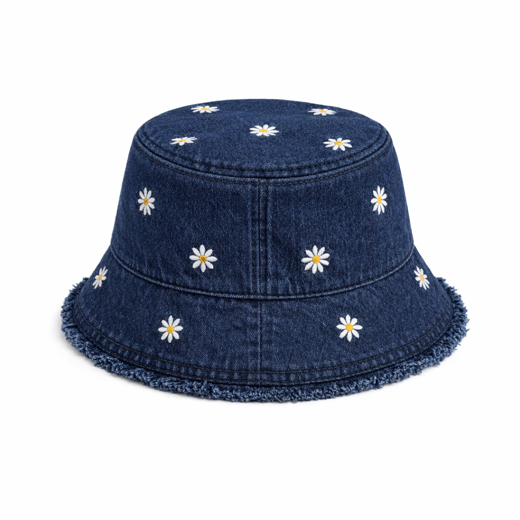 HS Buckethat - Margrietjes - zomerse accessoire - 5 kleuren - BACK