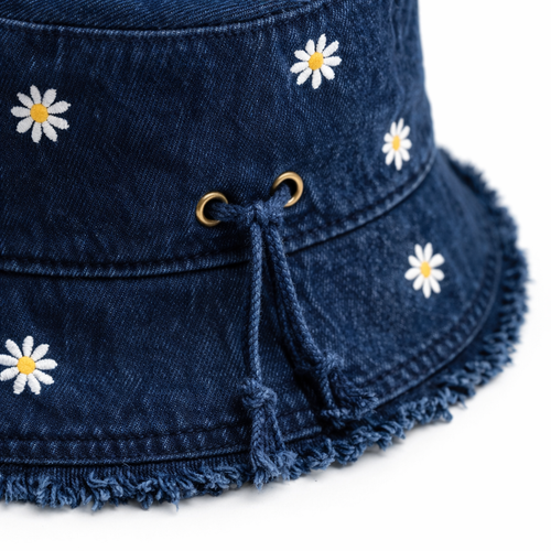 HS Buckethat - Margrietjes - zomerse accessoire - 5 kleuren - DETAIL