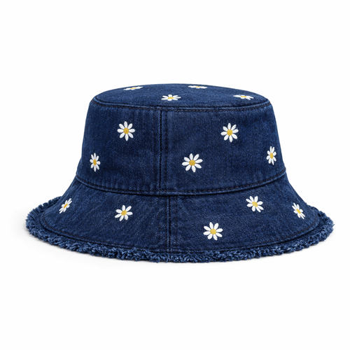 HS Buckethat - Margrietjes - zomerse accessoire - 5 kleuren - SIDE