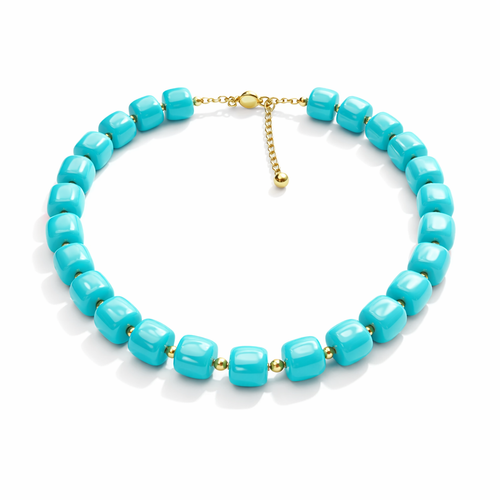HS Ketting - Met Gouden Touch - statement detail - 14 kleuren - BACK
