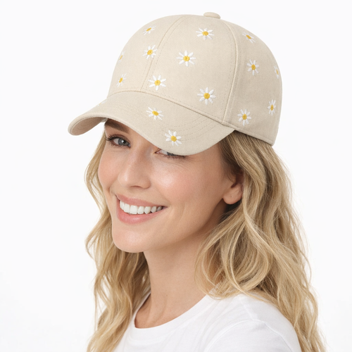 HS Petje - Margrietjes - zomerse accessoire - 3 kleuren - MODEL_FRONT