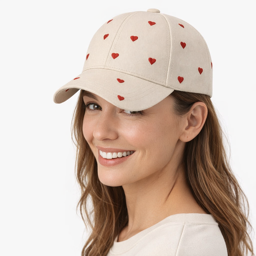HS Petje - Hartjes - zomerse accessoire - 2 kleuren - MODEL_FRONT