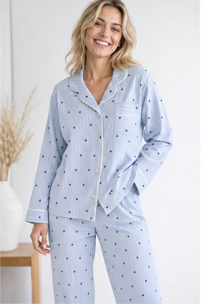 Pyjamaset met Bloemetjesprint