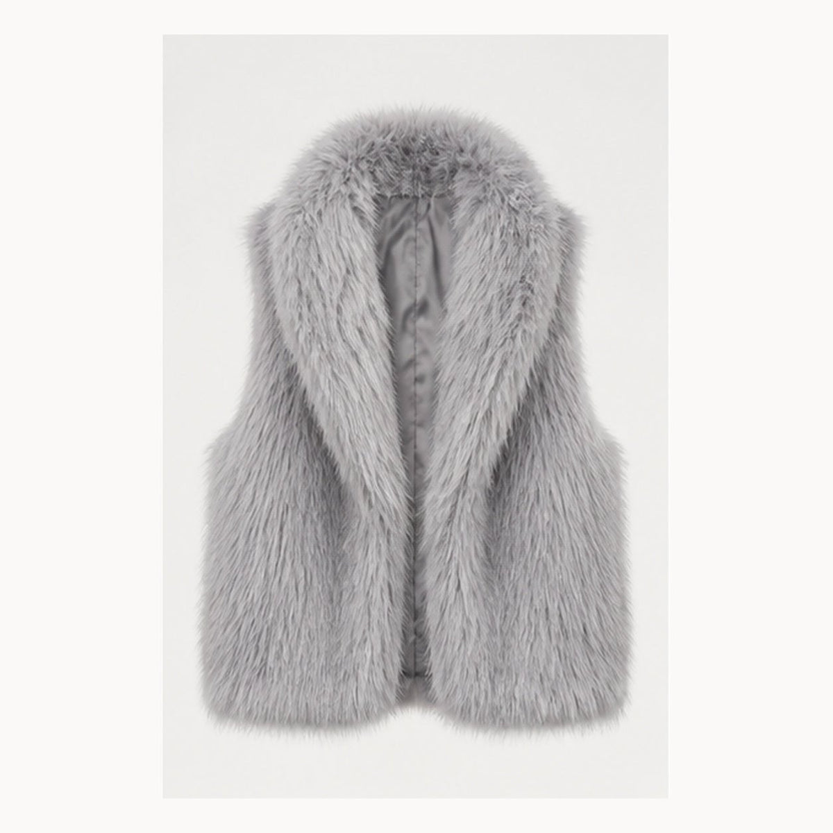 Shaggy Faux Fur Bodywarmer - One Size