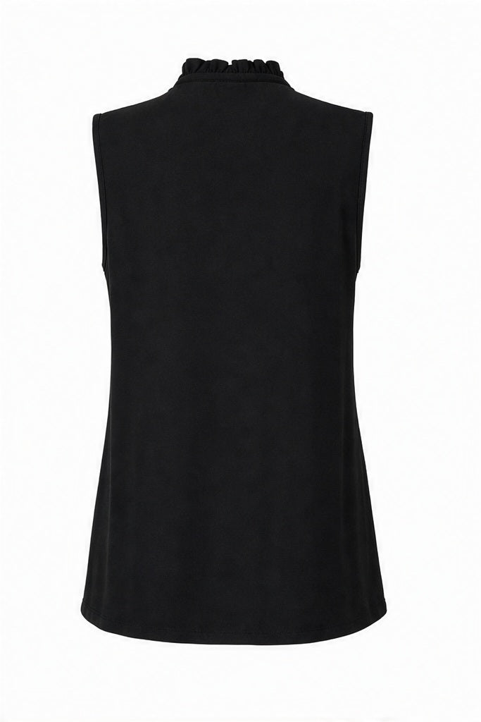 Stella Fiora top zwart - Achteraanzicht ghost mannequin