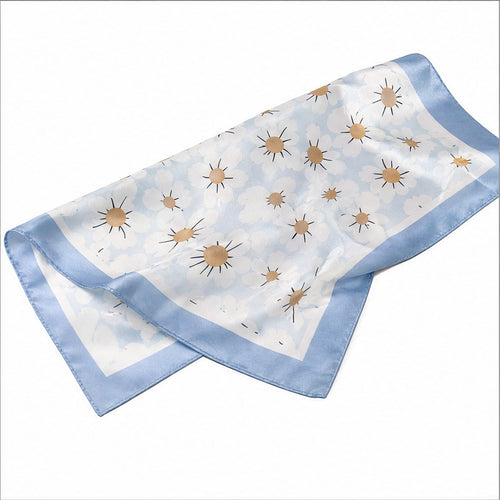 Vierkante Sjaal 70x70 Satijnlook – Madeliefjes