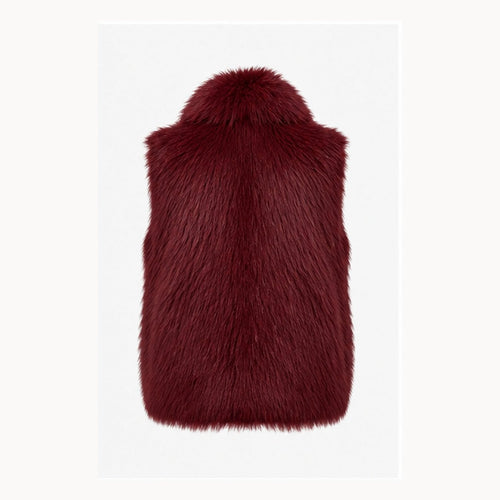 Shaggy Faux Fur Bodywarmer - One Size