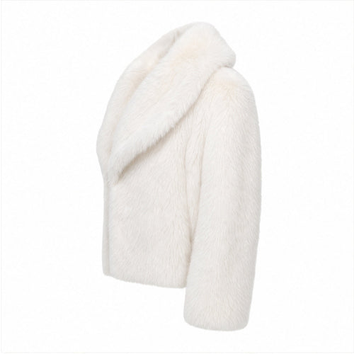 Korte Faux Fur Jas - Lange Mouwen - One Size