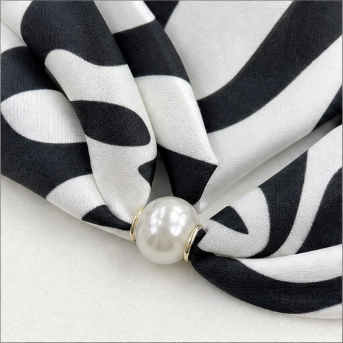 Parelsjaal met Zebraprint