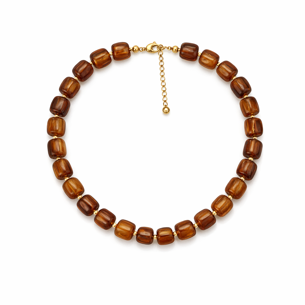 HS Ketting - Met Gouden Touch - statement detail - 14 kleuren - BACK