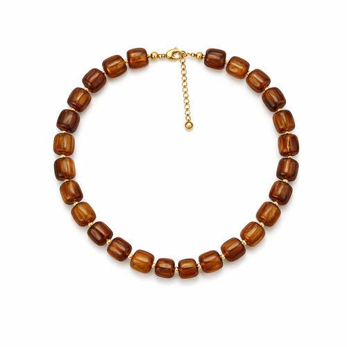 HS Ketting - Met Gouden Touch - statement detail - 14 kleuren - BACK