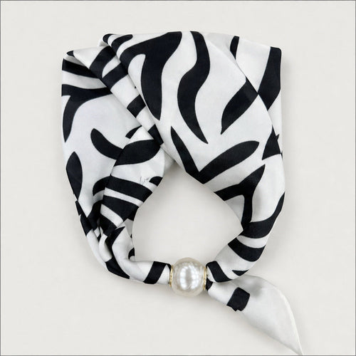 Parelsjaal met Zebraprint