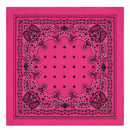 HS Sjaal - 70x70 NIEUW - In 8+ Kleuren - Cotton Look - Fuchsia