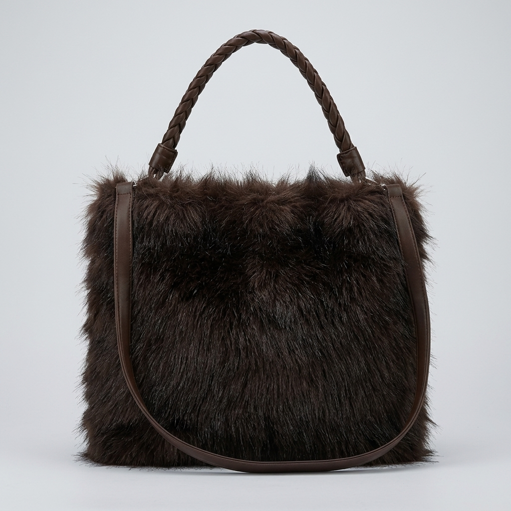 Faux Fur Shaggy Shopper – Model 9201