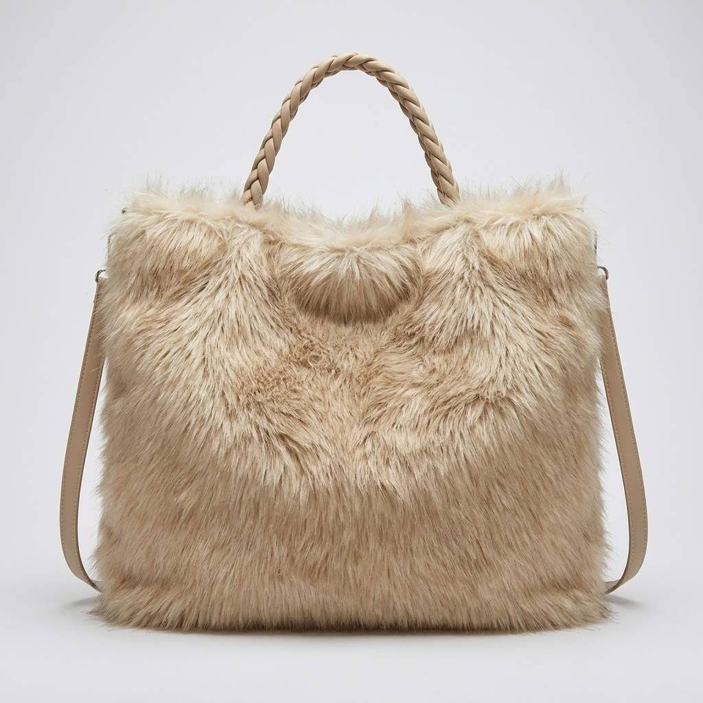 Faux Fur Shaggy Shopper – Model 9201