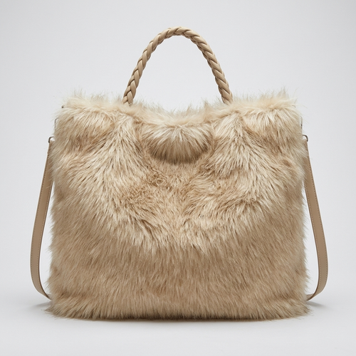 Faux Fur Shaggy Shopper – Model 9201