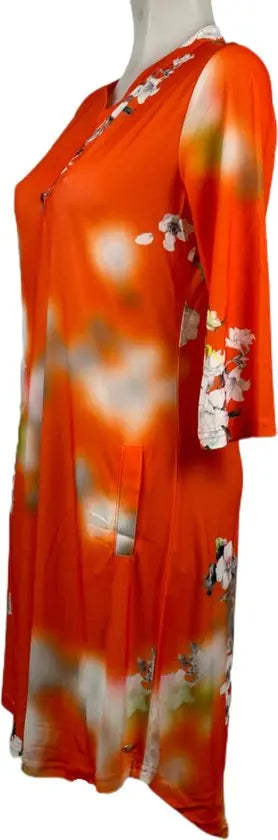 Angelle Milan – travelstof jurk – Rode Bloem Jurk – Ademend – Kreukherstellend – Duurzame jurk - Mapsy B.V