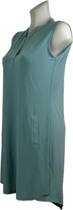 Angelle Milan – Travelkleding voor dames – Mouwloze Zeeblauwe Jurk – Ademend – Kreukherstellend – Duurzame jurk - Mapsy B.V