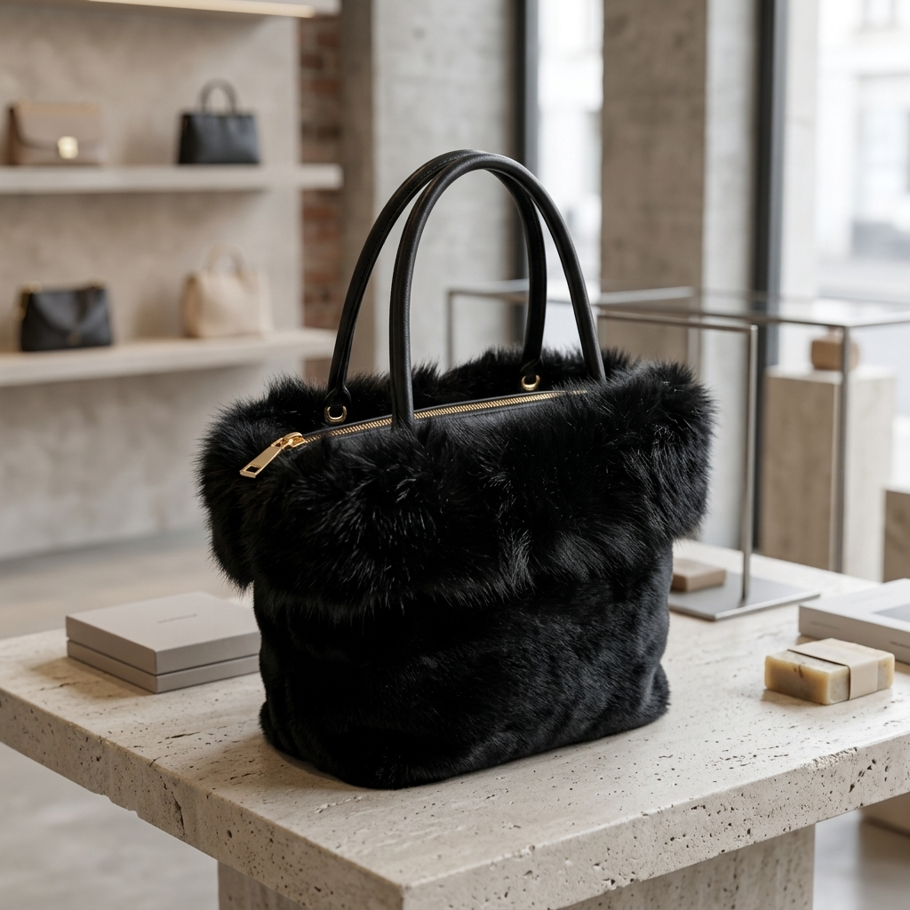 Faux Fur Shopper – Model 15503