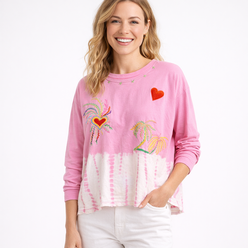 HS T-Shirt - 100% Katoen - Long Sleeve - comfortabele pasvorm - 4 kleuren - MODEL_FRONT