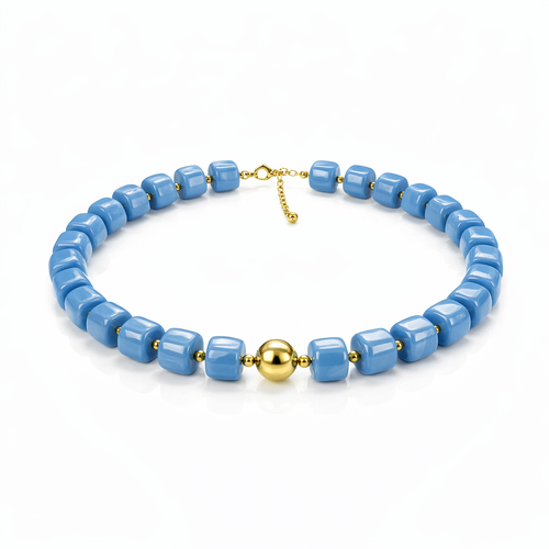 HS Ketting - Met Gouden Touch - statement detail - 14 kleuren - SIDE
