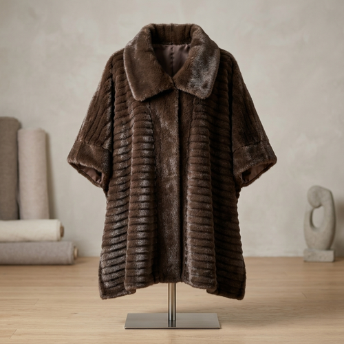 Faux Fur Poncho – Model 41091