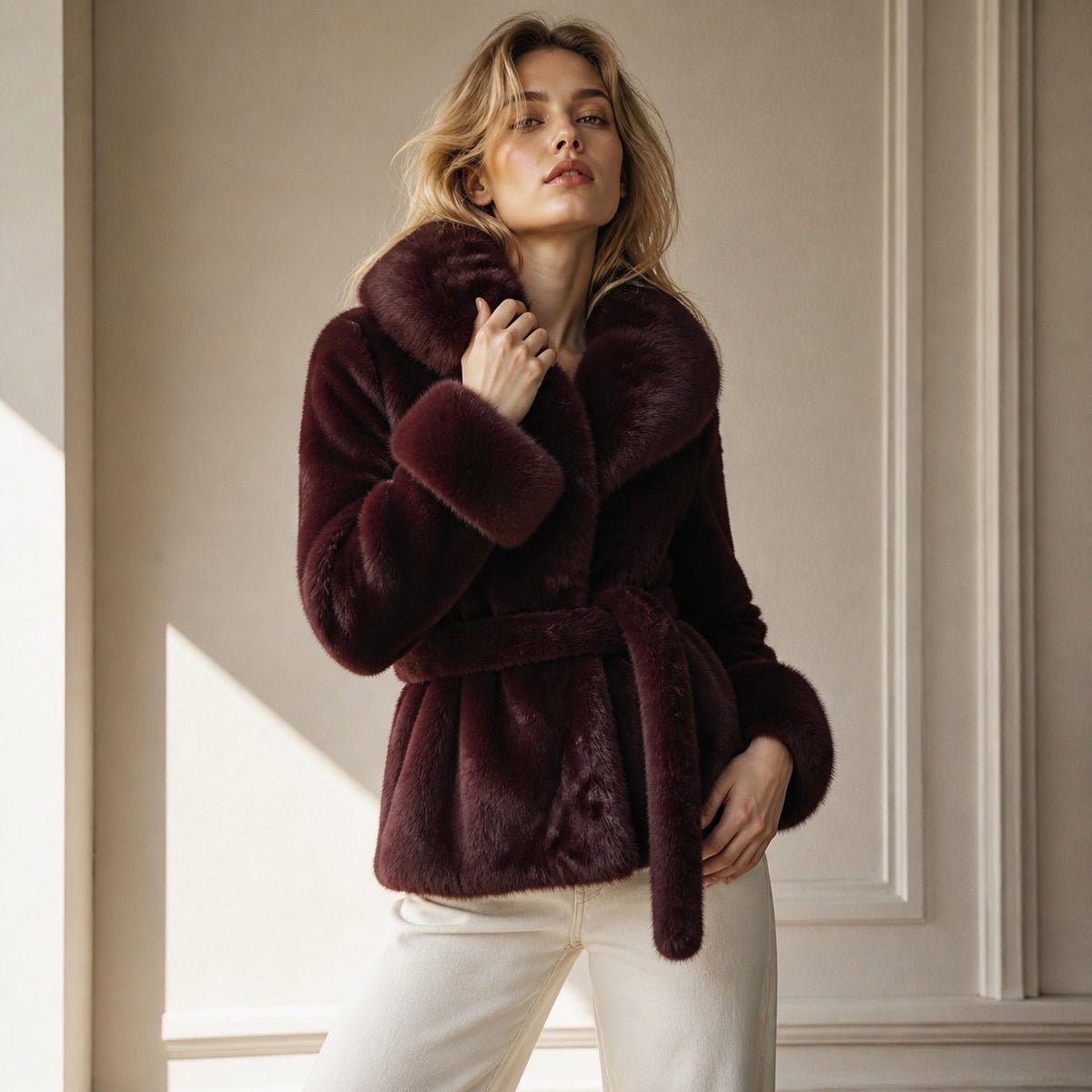 Faux Fur Jas - One Size