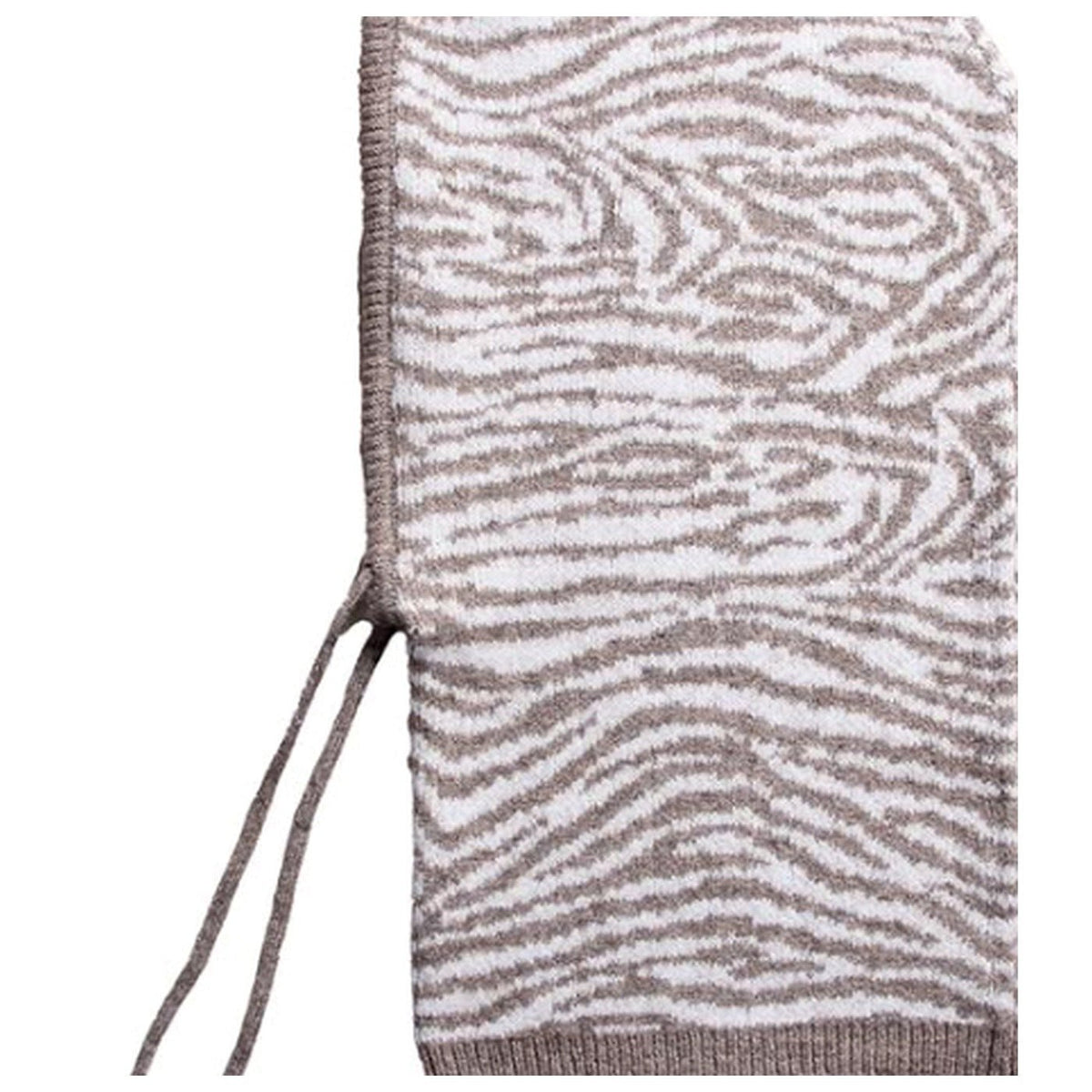 Zebra Gebreide Hood