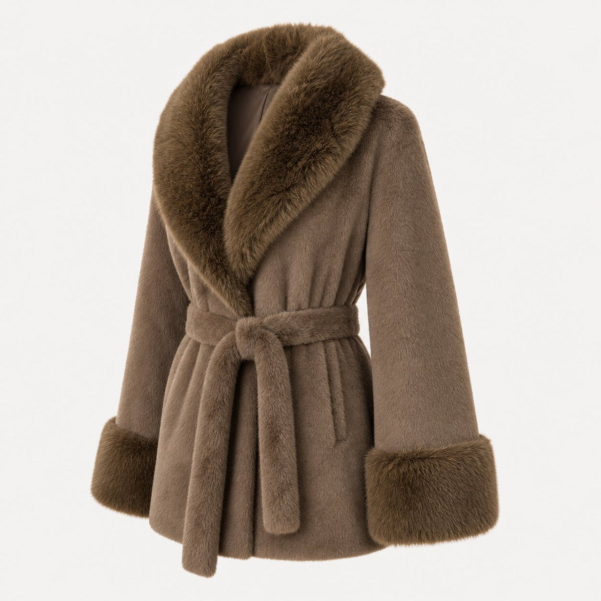 Faux Fur Jas - One Size