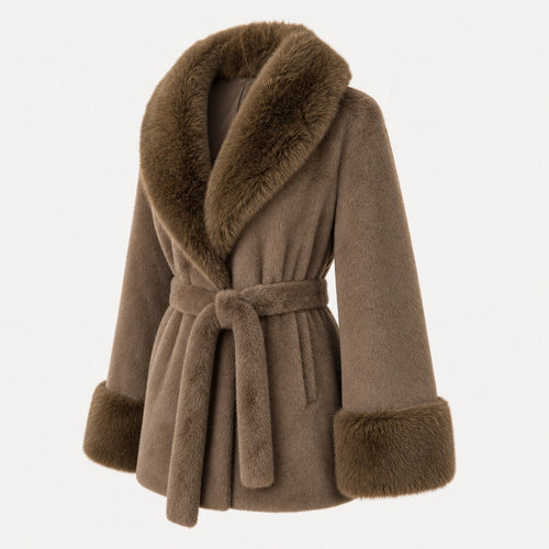 Faux Fur Jas - One Size
