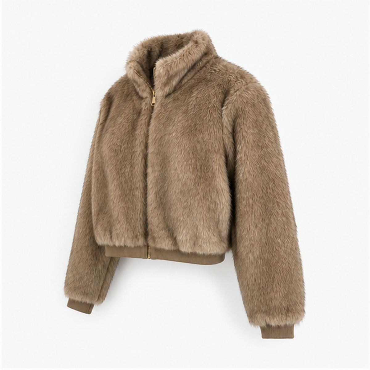 Faux Fur Bomberjas met Elastische Band - One Size