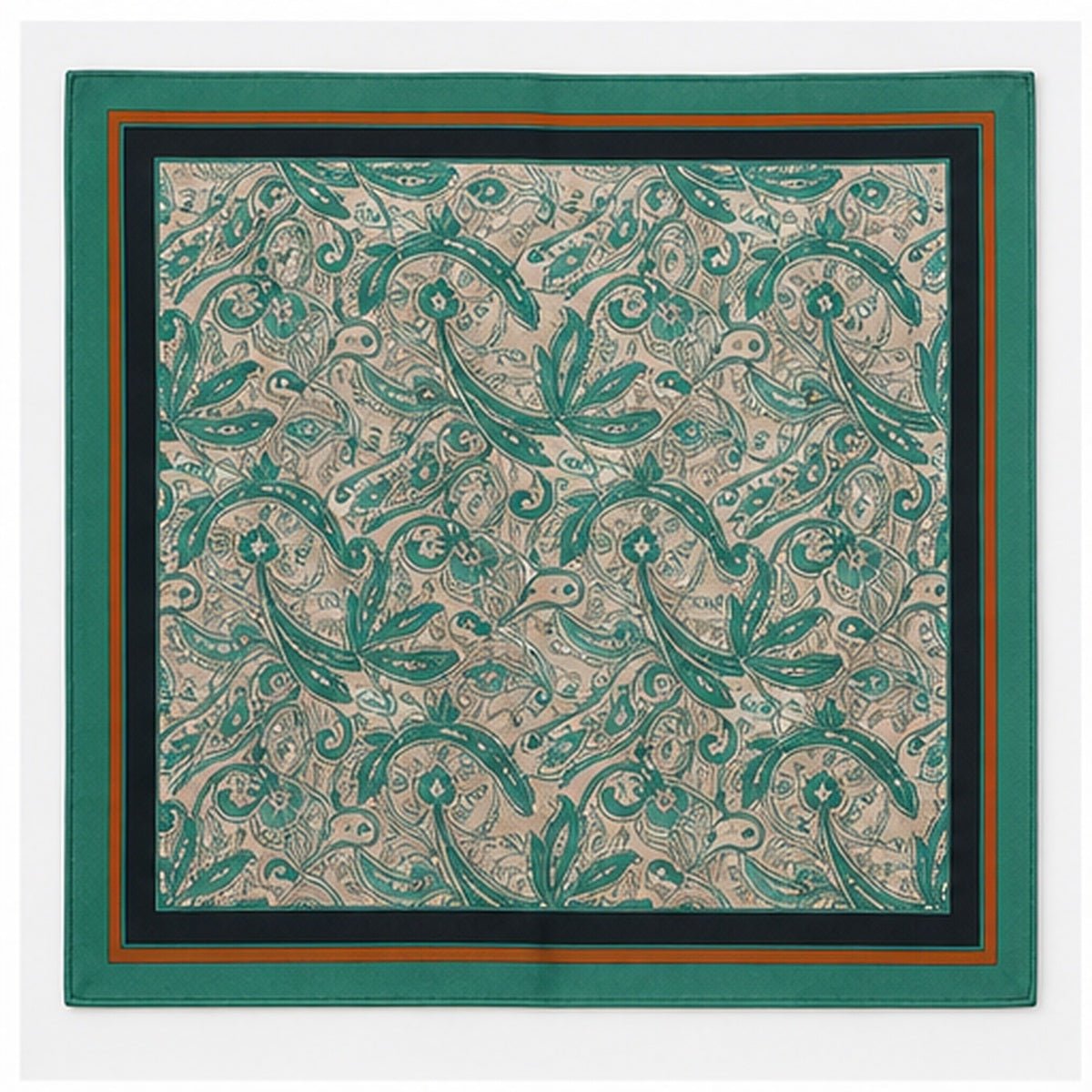 Vierkante Sjaal 70x70 – Ornamentprint
