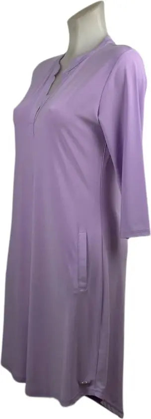 Angelle Milan – travelstof jurk – Lila Effen Jurk – Ademend – Kreukherstellend – Duurzame jurk - Mapsy B.V