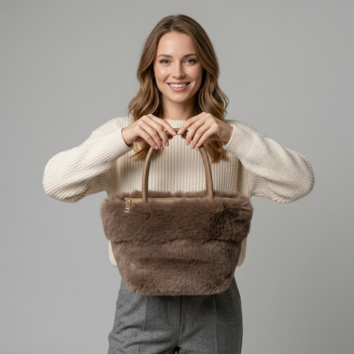 Faux Fur Shopper – Model 15503